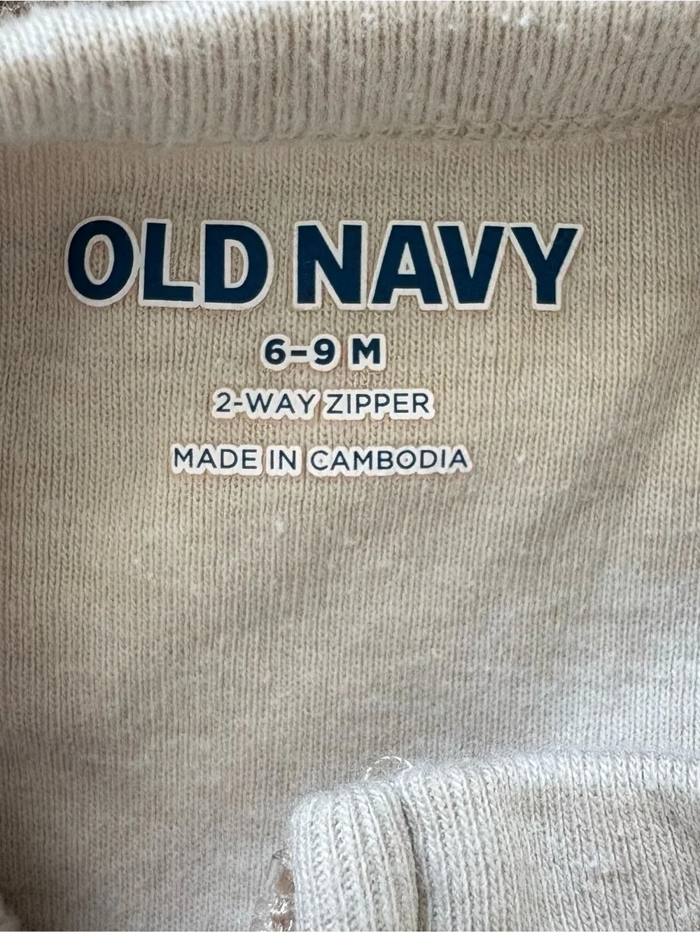 Old Navy Footed Sleeper Thanksgiving 2-Way Zip Little Turkey 6-9 Months